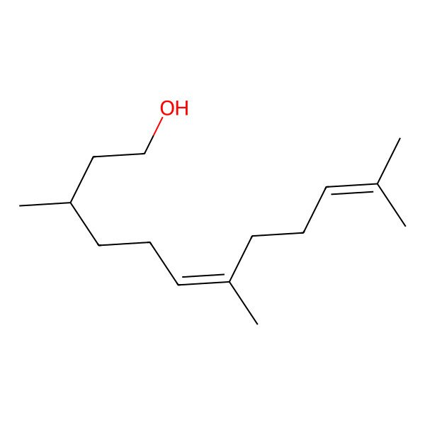 2D Structure of 3S,7,11-Trimethyl-6E,10-dodecadien-1-ol