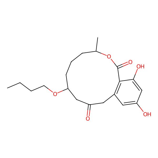 2D Structure of (3S,7R)-7-O-n-butylresorcylide