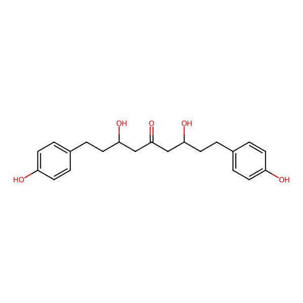 2D Structure of (3S,7S)-3,7-dihydroxy-1,9-bis(4-hydroxyphenyl)nonan-5-one