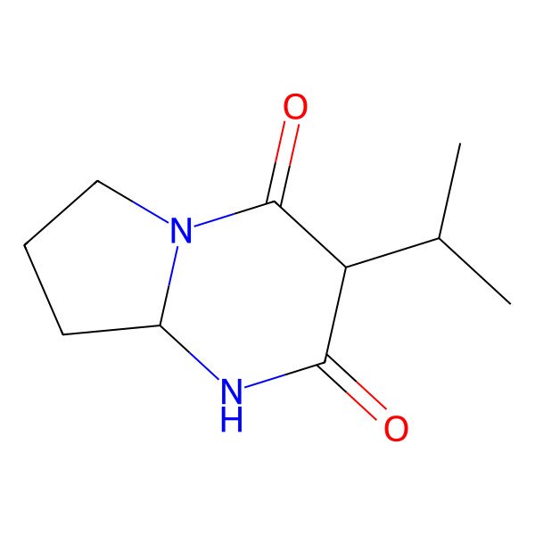 2D Structure of (3S,8aS)-3-propan-2-yl-6,7,8,8a-tetrahydro-1H-pyrrolo[1,2-a]pyrimidine-2,4-dione