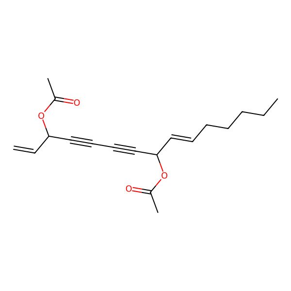 2D Structure of [(3S,8S)-8-acetyloxypentadeca-1,9-dien-4,6-diyn-3-yl] acetate