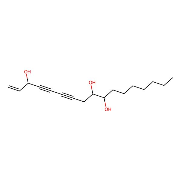 2D Structure of (3S,9R,10S)-heptadec-1-en-4,6-diyne-3,9,10-triol