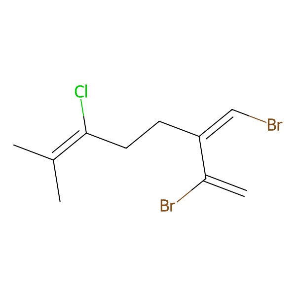 2D Structure of (3Z)-2-bromo-3-(bromomethylidene)-6-chloro-7-methylocta-1,6-diene
