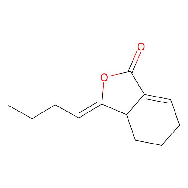 2D Structure of (3Z)-3-butylidene-3a,4,5,6-tetrahydro-2-benzofuran-1-one