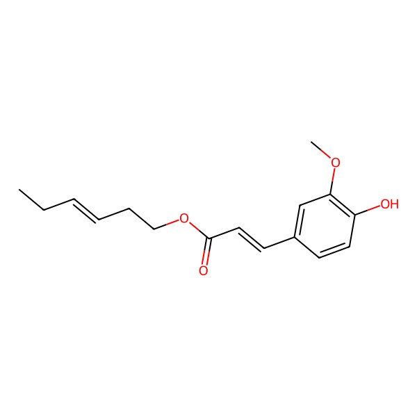 2D Structure of 3Z-Hexenylferulate