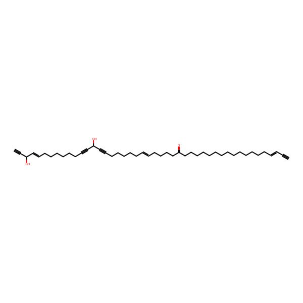 2D Structure of (3Z,24Z,33R,42E,44S)-33,44-dihydroxyhexatetraconta-3,24,42-trien-1,31,34,45-tetrayn-19-one