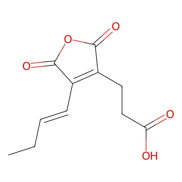 2D Structure of (3Z,5E)-octa-3,5-diene-1,3,4-tricarboxylic acid 3,4-anhydride