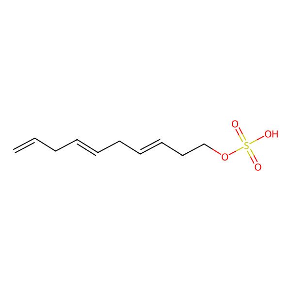 2D Structure of (3Z,6Z)-3,6,9-Decatrienyl Sulfate