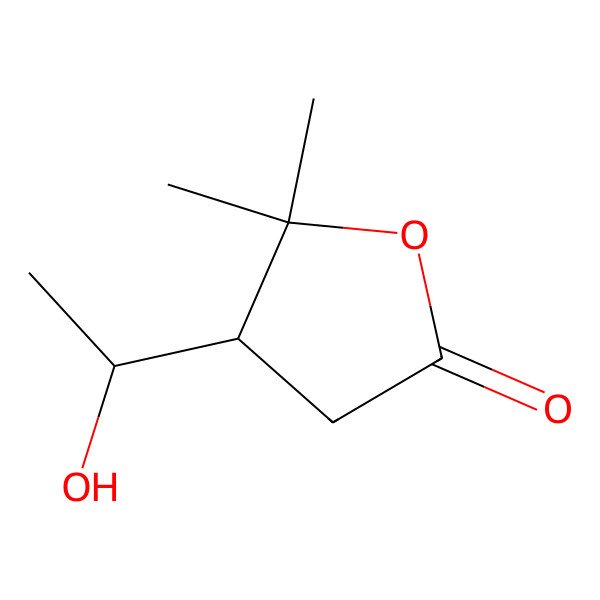 2D Structure of 3-(1-Hydroxyethyl)-4,4-dimethyl-4-butyrolactone