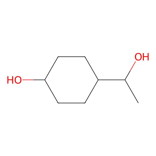 2D Structure of 4-(1-Hydroxyethyl)cyclohexan-1-ol