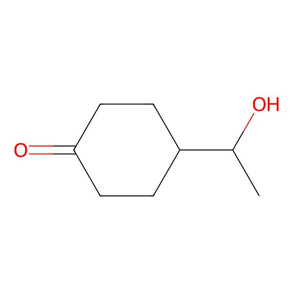 2D Structure of 4-(1-Hydroxyethyl)cyclohexan-1-one
