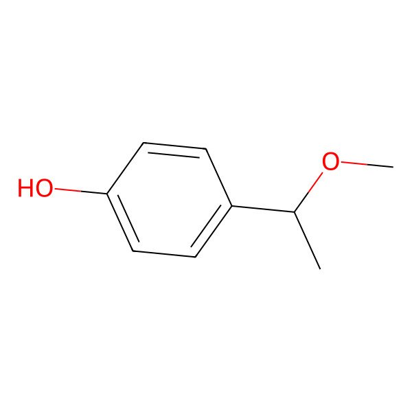2D Structure of 4-(1-Methoxyethyl)phenol