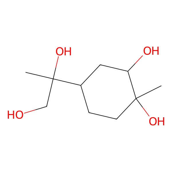 2D Structure of 4-(1,2-Dihydroxypropan-2-yl)-1-methylcyclohexane-1,2-diol