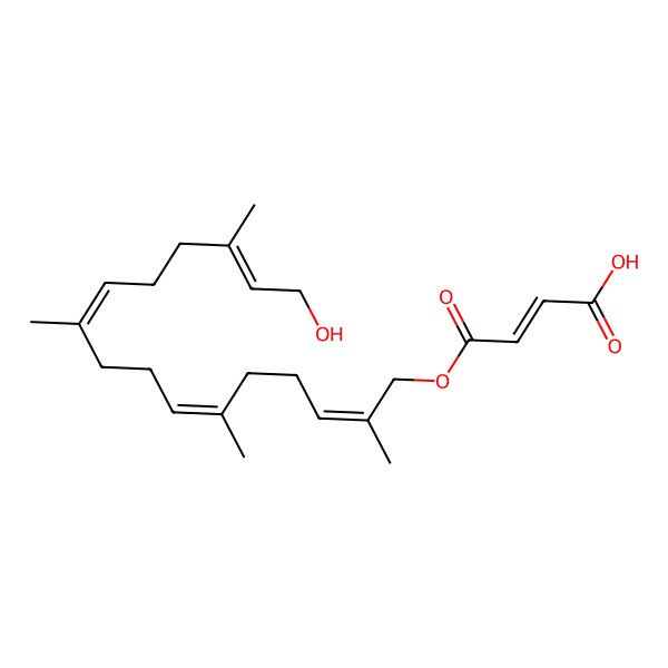 2D Structure of 4-(16-Hydroxy-2,6,10,14-tetramethylhexadeca-2,6,10,14-tetraenoxy)-4-oxobut-2-enoic acid