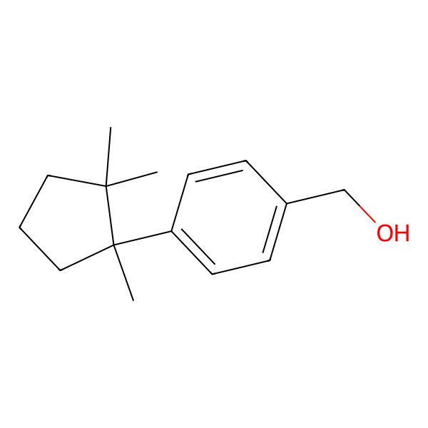 2D Structure of [4-[(1R)-1,2,2-trimethylcyclopentyl]phenyl]methanol