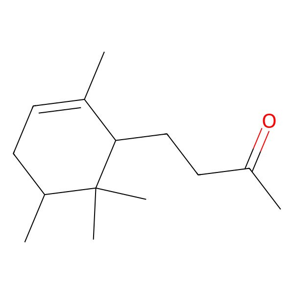 2D Structure of 4-[(1R,5R)-2,5,6,6-tetramethylcyclohex-2-en-1-yl]butan-2-one