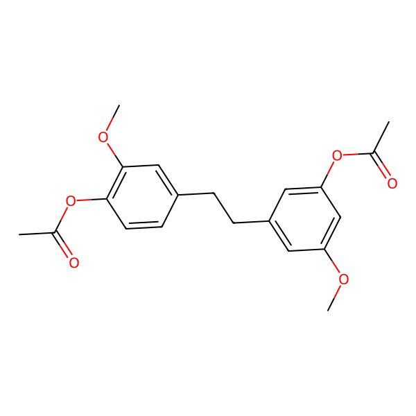 2D Structure of [4-[2-(3-Acetyloxy-5-methoxyphenyl)ethyl]-2-methoxyphenyl] acetate