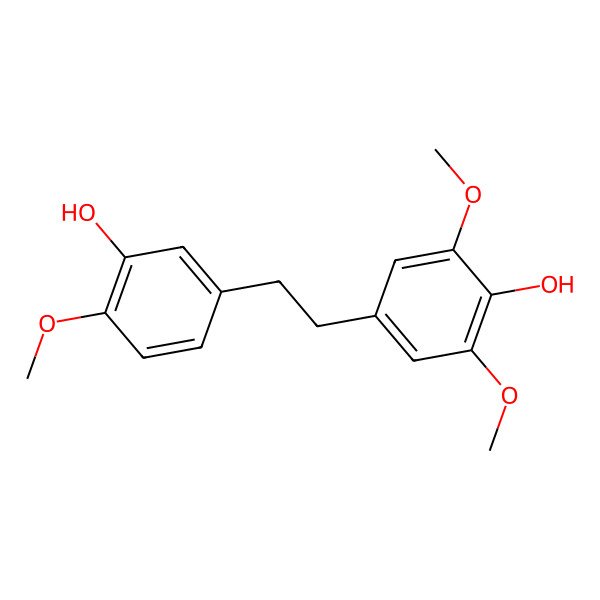 2D Structure of 4-[2-(3-Hydroxy-4-methoxyphenyl)ethyl]-2,6-dimethoxyphenol