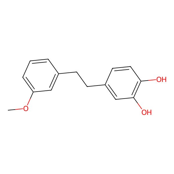 2D Structure of 4-[2-(3-Methoxyphenyl)ethyl]benzene-1,2-diol