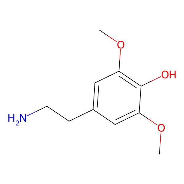 2D Structure of 4-(2-Aminoethyl)-2,6-dimethoxyphenol