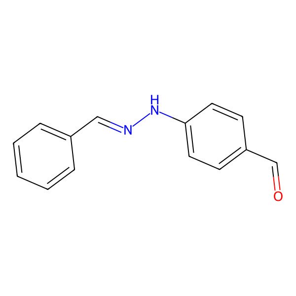 2D Structure of 4-(2-Benzylidenehydrazinyl)benzaldehyde