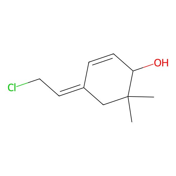 2D Structure of 4-(2-Chloroethylidene)-6,6-dimethylcyclohex-2-en-1-ol