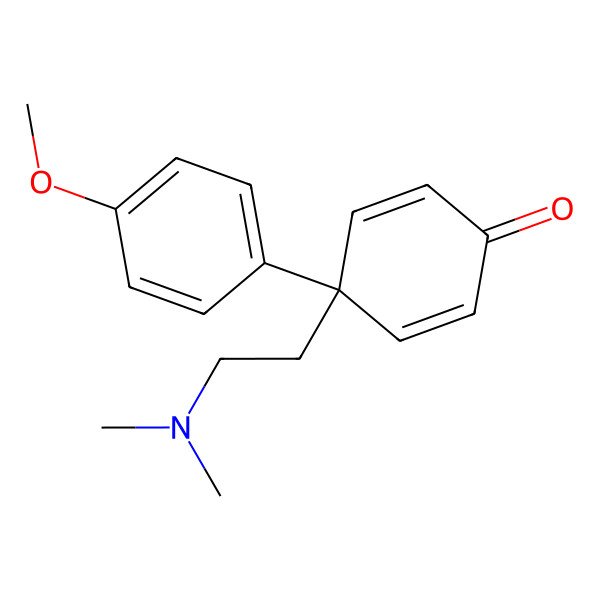 2D Structure of 4-[2-(Dimethylamino)ethyl]-4-(4-methoxyphenyl)cyclohexa-2,5-dien-1-one