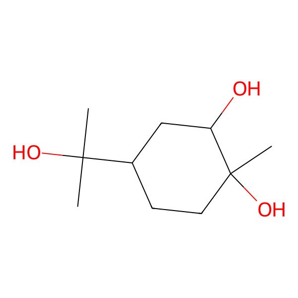 2D Structure of 4-(2-Hydroxypropan-2-yl)-1-methylcyclohexane-1,2-diol 2D Structure of 4-(2-Hydroxypropan-2-yl)-1-methylcyclohexane-1,2-diol