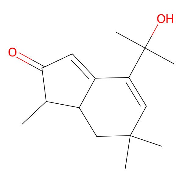 2D Structure of 4-(2-hydroxypropan-2-yl)-1,6,6-trimethyl-7,7a-dihydro-1H-inden-2-one