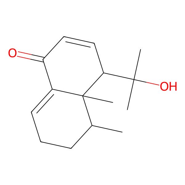 2D Structure of 4-(2-Hydroxypropan-2-yl)-4a,5-dimethyl-4,5,6,7-tetrahydronaphthalen-1-one