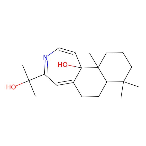 2D Structure of 4-(2-Hydroxypropan-2-yl)-8,8,11a-trimethyl-6,7,7a,9,10,11-hexahydrobenzo[g][3]benzazepin-11b-ol