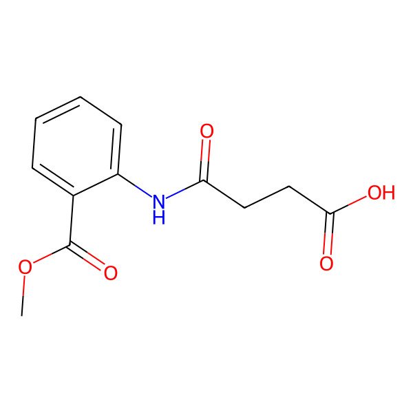 2D Structure of 4-[2-(Methoxycarbonyl)anilino]-4-oxobutanoic acid