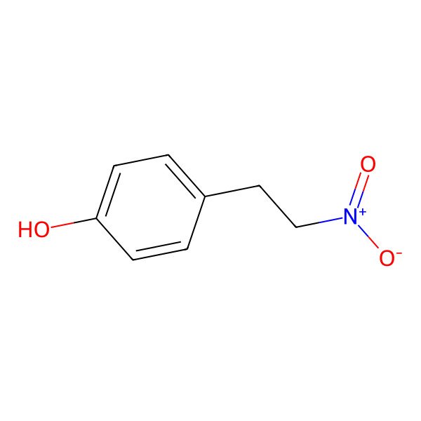 2D Structure of 1-Nitro-2-(4-hydroxyphenyl)ethane
