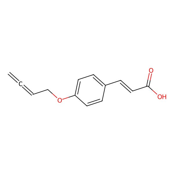 2D Structure of But-2,3-dienyl ether of p-hydroxycinnamic acid