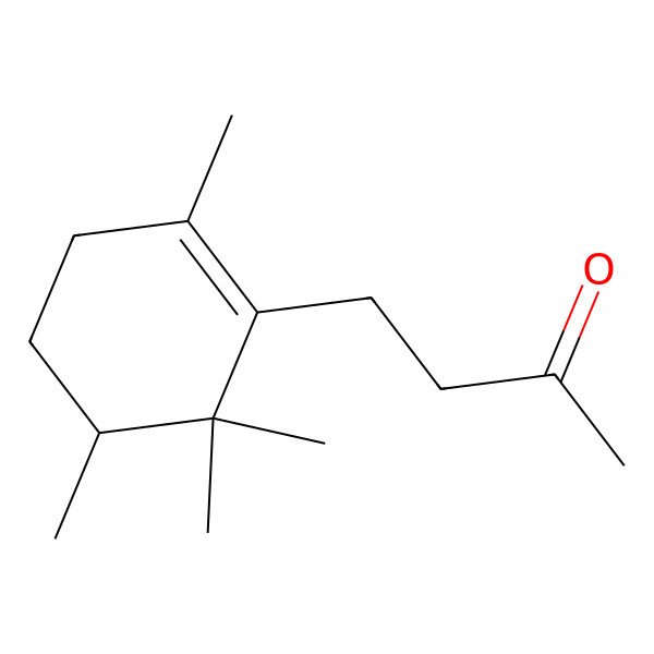 2D Structure of 4-(2,5,6,6-Tetramethylcyclohex-1-en-1-yl)butan-2-one