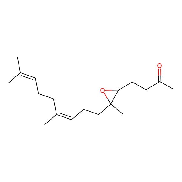 2D Structure of 4-[(2R,3S)-3-[(3E)-4,8-dimethylnona-3,7-dienyl]-3-methyloxiran-2-yl]butan-2-one