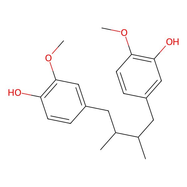 2D Structure of 4-[(2R,3S)-4-(3-hydroxy-4-methoxyphenyl)-2,3-dimethylbutyl]-2-methoxyphenol