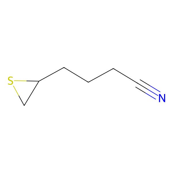 2D Structure of 4-[(2S)-thiiran-2-yl]butanenitrile
