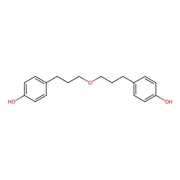 2D Structure of 4-[3-[3-(4-Hydroxyphenyl)propoxy]propyl]phenol