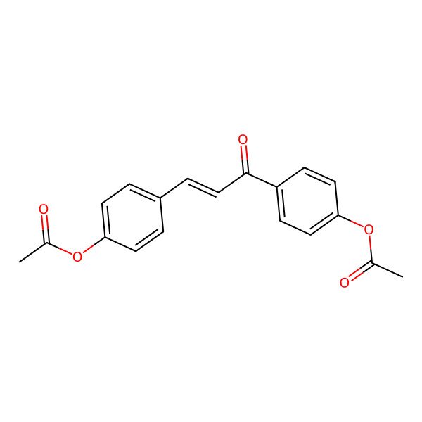 2D Structure of 4-{3-[4-(Acetyloxy)phenyl]acryloyl}phenyl acetate