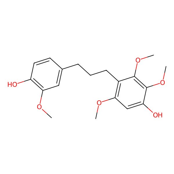 2D Structure of 4-(3-(4-Hydroxy-3-methoxyphenyl)propyl)-2,3,5-trimethoxyphenol