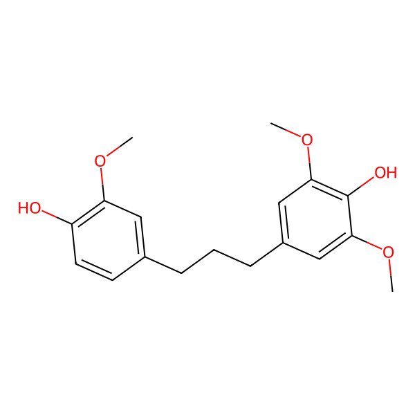 2D Structure of 4-[3-(4-Hydroxy-3-methoxyphenyl)propyl]-2,6-dimethoxyphenol