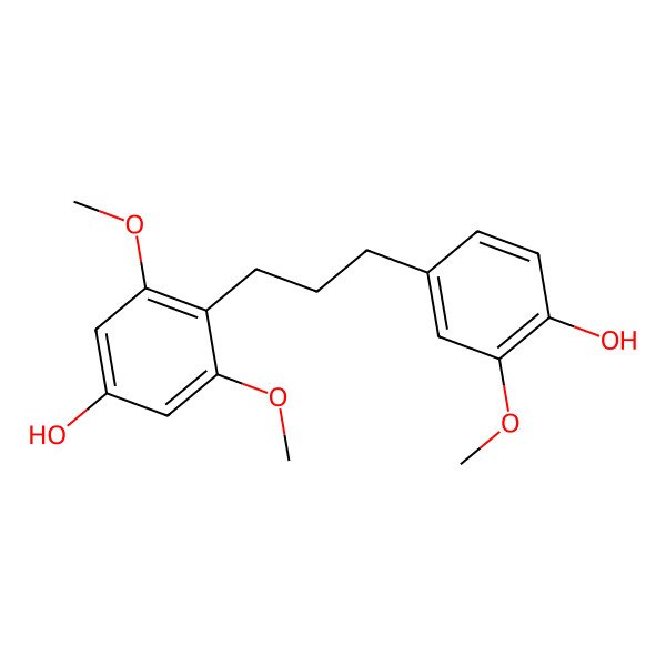 2D Structure of 4-[3-(4-Hydroxy-3-methoxyphenyl)propyl]-3,5-dimethoxyphenol