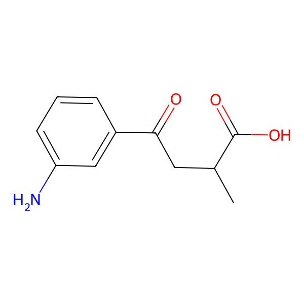 2D Structure of 4-(3-Aminophenyl)-2-methyl-4-oxobutanoic acid 2D Structure of 4-(3-Aminophenyl)-2-methyl-4-oxobutanoic acid
