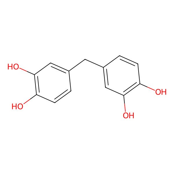 2D Structure of 4-[(3,4-Dihydroxyphenyl)methyl]benzene-1,2-diol
