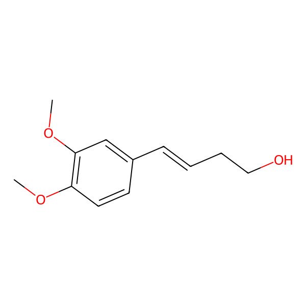 2D Structure of 4-(3',4'-Dimethoxyphenyl)but-3-en-1-ol