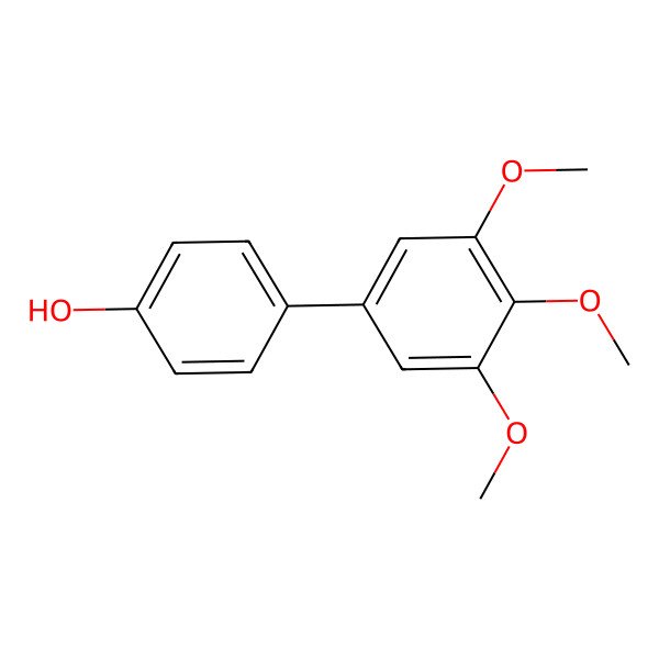 2D Structure of 4-(3,4,5-Trimethoxyphenyl)phenol