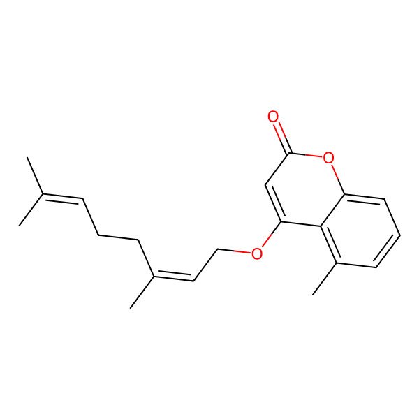 2D Structure of 4-(3,7-Dimethylocta-2,6-dienoxy)-5-methylchromen-2-one