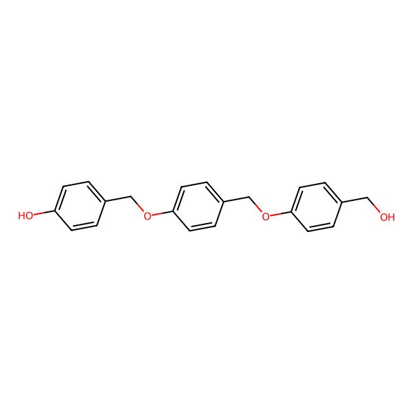 2D Structure of 4-[[4-[[4-(Hydroxymethyl)phenoxy]methyl]phenoxy]methyl]phenol