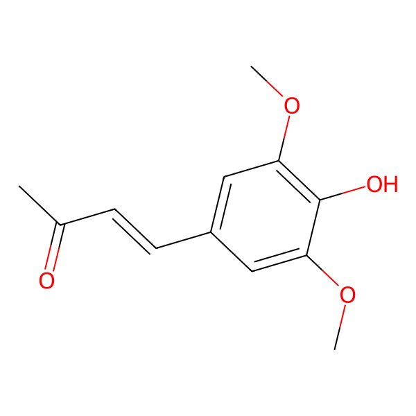 2D Structure of 4-(4-Hydroxy-3,5-dimethoxyphenyl)-3-buten-2-one 2D Structure of 4-(4-Hydroxy-3,5-dimethoxyphenyl)-3-buten-2-one
